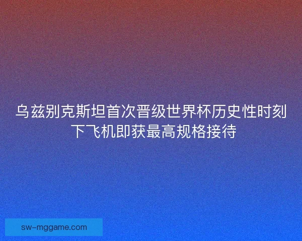 乌兹别克斯坦首次晋级世界杯历史性时刻 下飞机即获最高规格接待